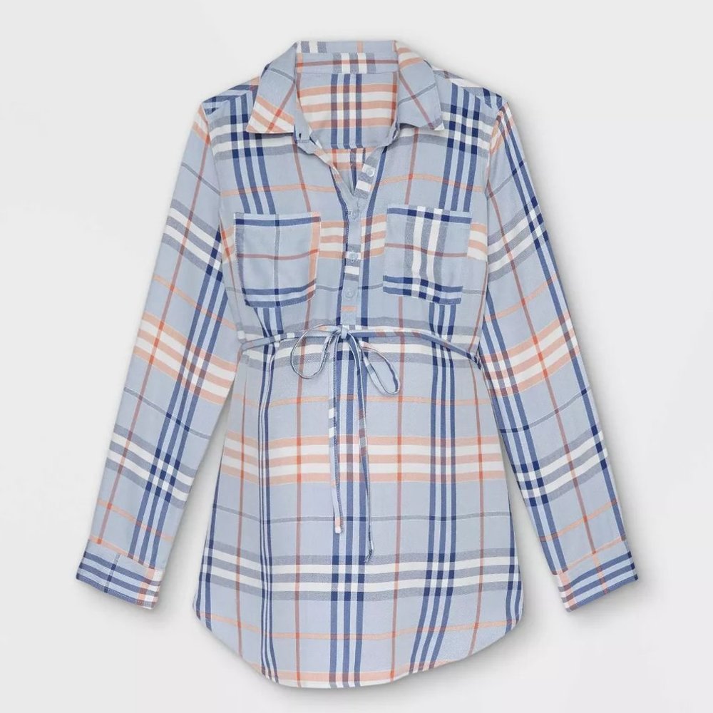 Isabel Maternity by Ingrid & Isabel Plaid T-Shirt